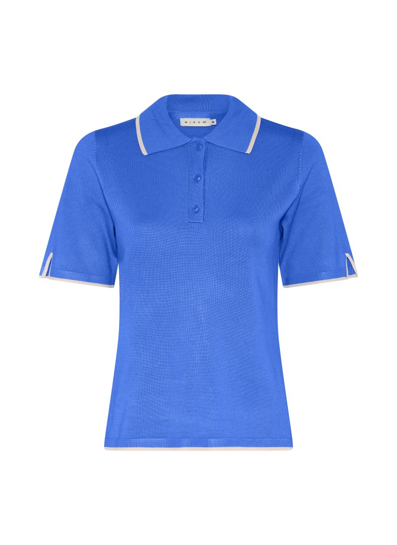 177-161 PoloJumper.Knitw.Edge