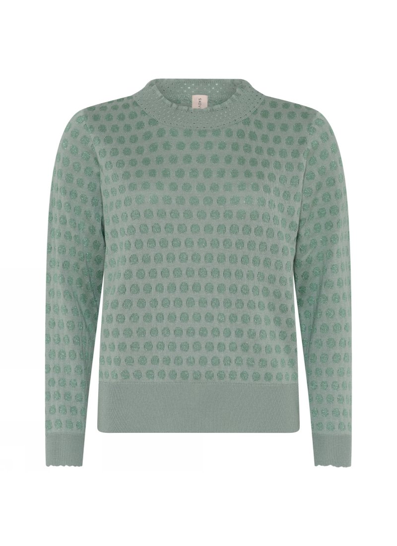 3467 Fine dotted O-neck pullov