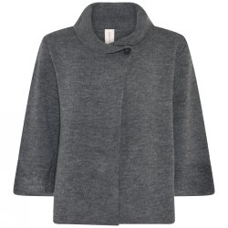 3504  Wool cape cardigan