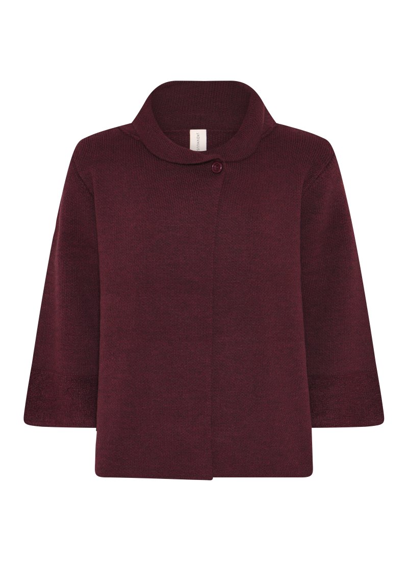 3504  Wool cape cardigan