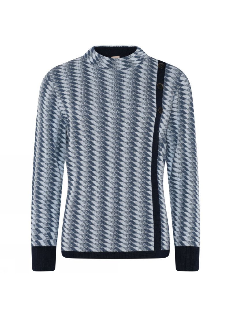 3642 Turtle neck jaquard pullo