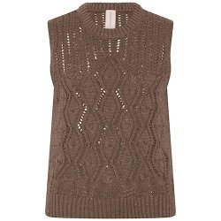 3703 Structured openwork top