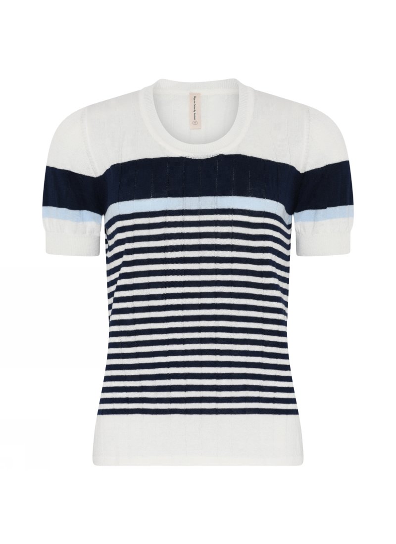 3745 Striped short sleeve t-sh