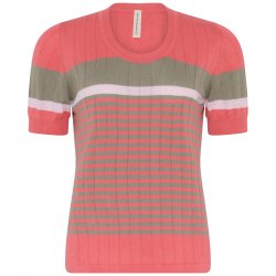 3745 Striped short sleeve t-sh