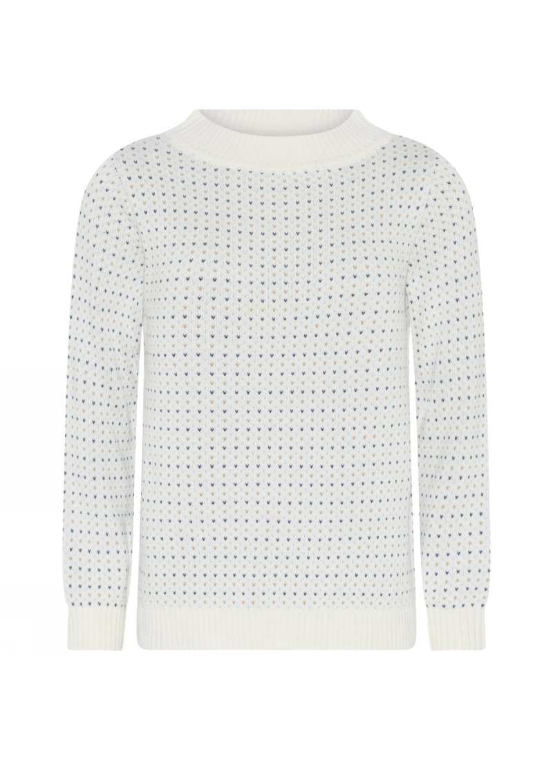 3750 Small dotted boat-neck pu