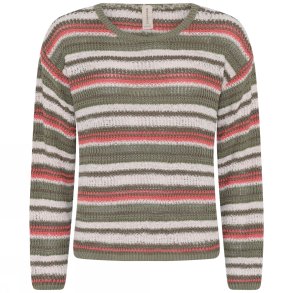 3813 O-neck pullover in multi 