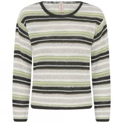 3813 O-neck pullover in multi 