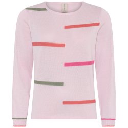 3822 Pullover w. broken stripe