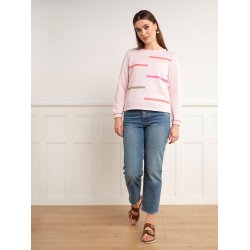 3822 Pullover w. broken stripe