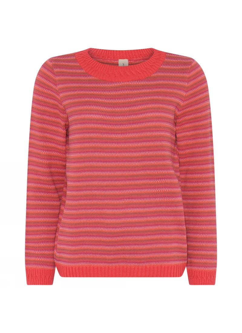 3834 Mini jaquard o-neck pullo