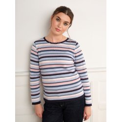3841 Special striped o-neck pu
