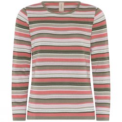 3841 Special striped o-neck pu