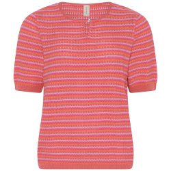 3847 O-neck t-shirt w. button 