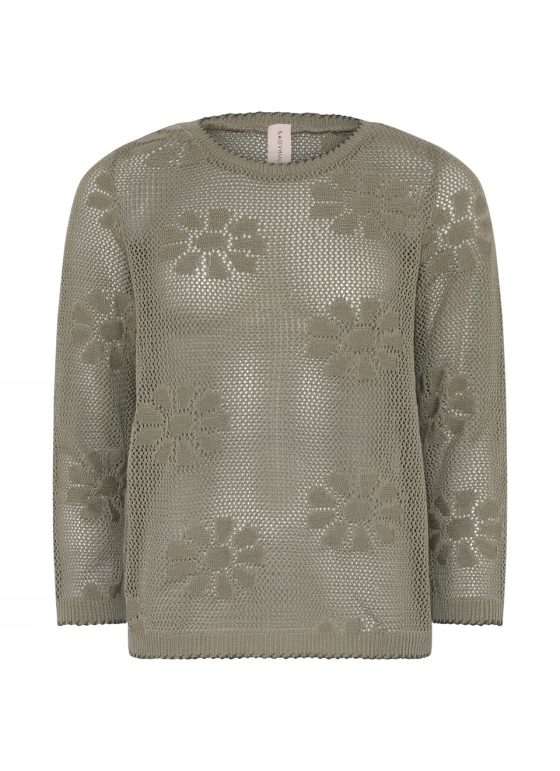 3855 Openwork "flower" pullove