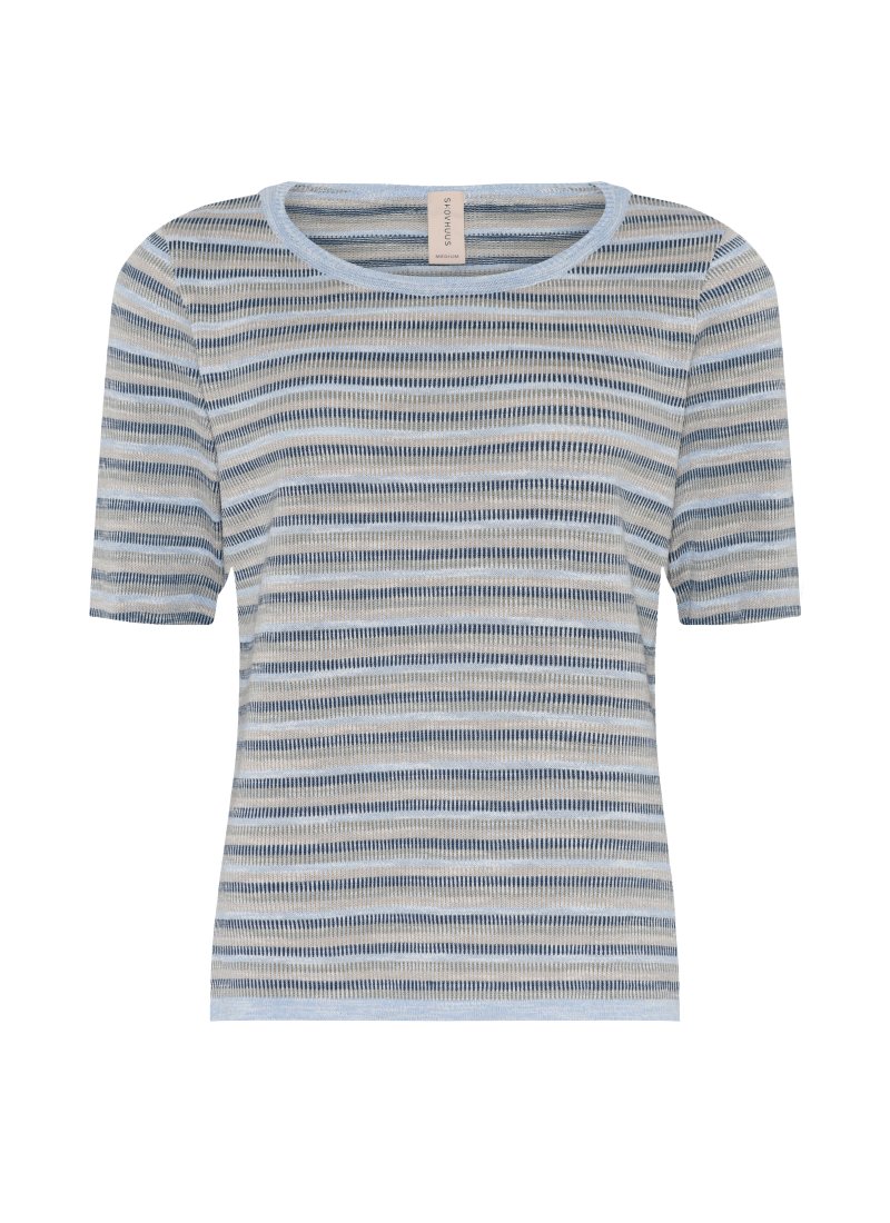 3873 Special striped o-neck T-