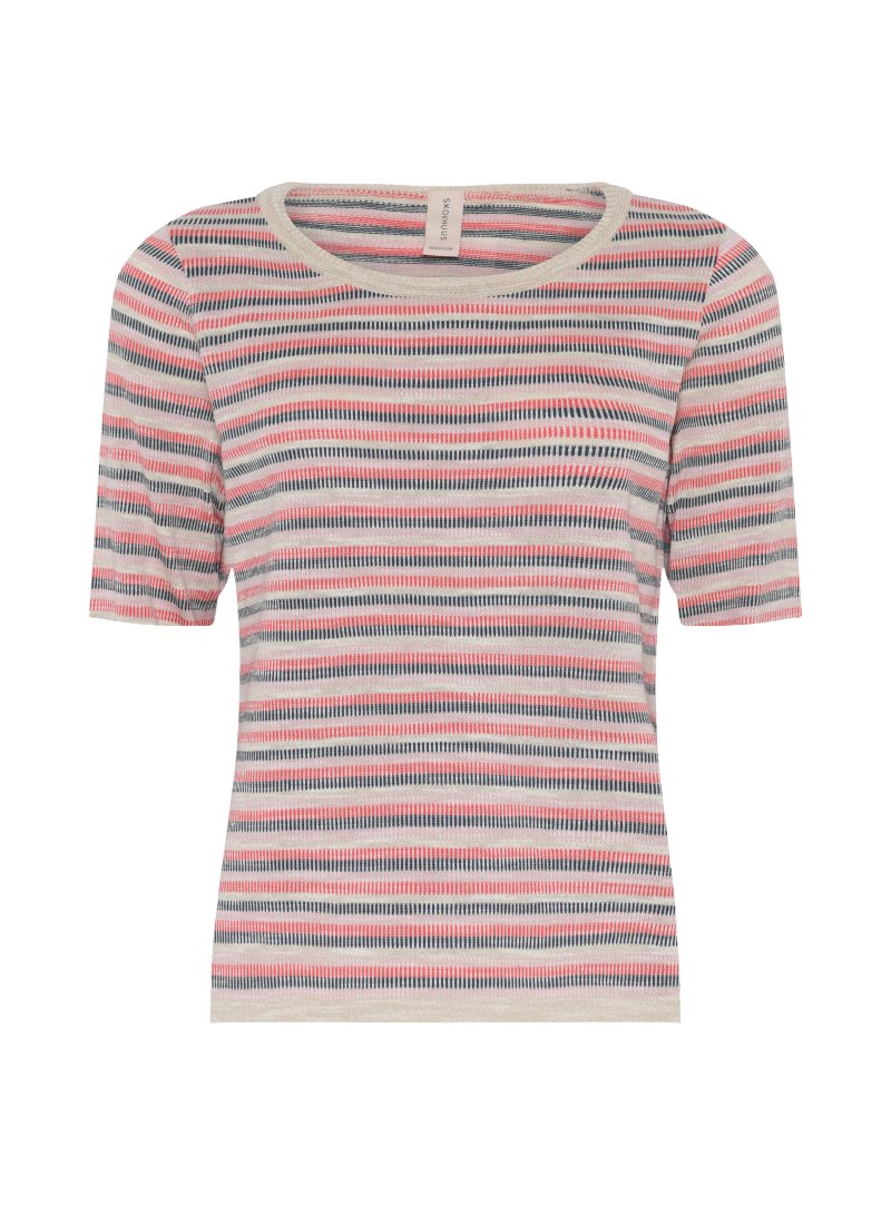 3873 Special striped o-neck T-