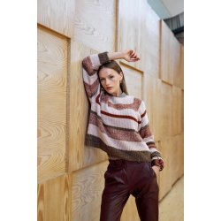 3910 Striped "oversize" pullov