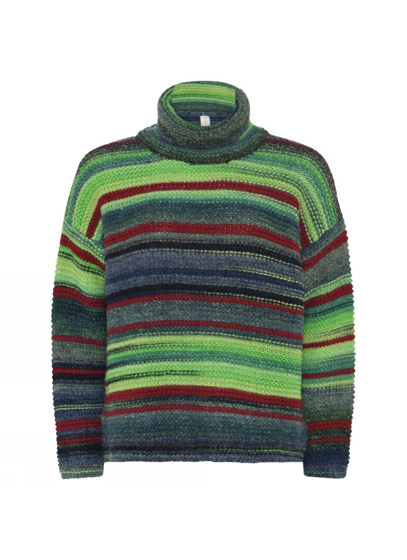 3920 Multicolour roll-neck pul