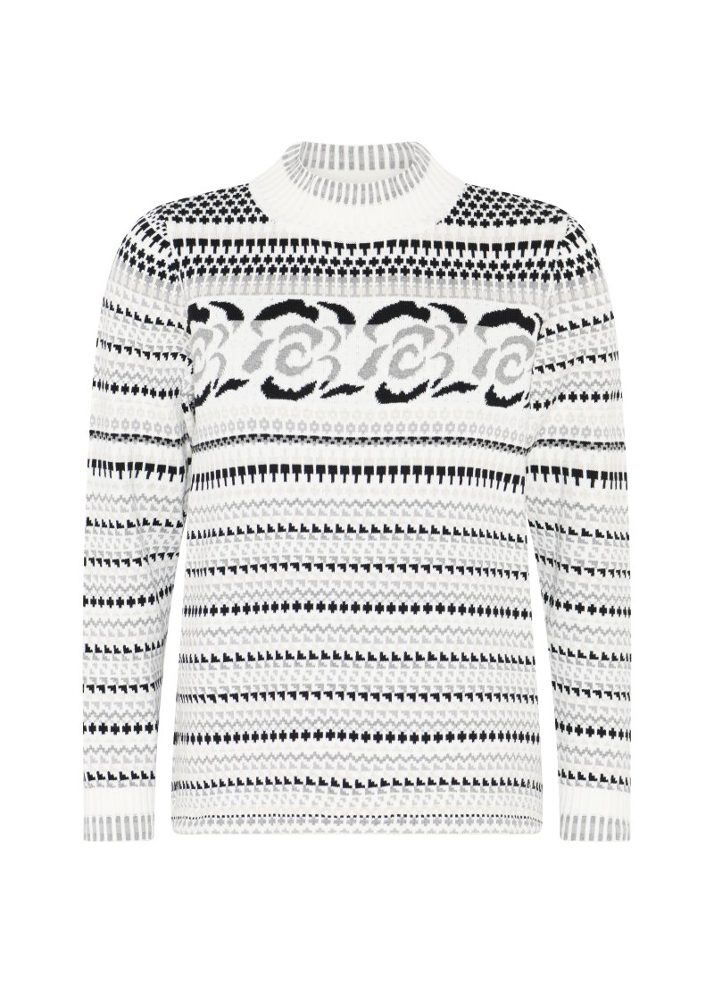 3945 All over jaquard pullover