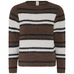4012 Striped Boucl� pullover