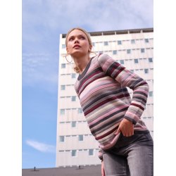 4025 Structured striped pullov