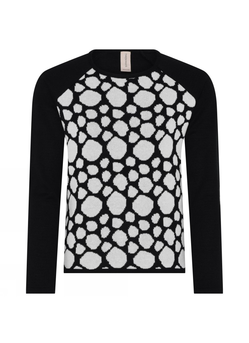 4039 Abstract dotted pullover