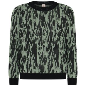 4072 Abstract o-neck pullover