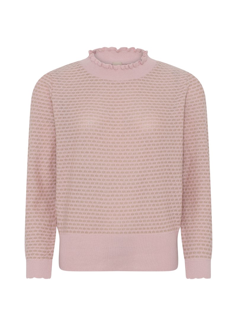 4073 Feminine 2 toned pullover