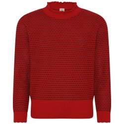 4073 Feminine 2 toned pullover