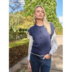 4125 Buttoned sleeve less Card