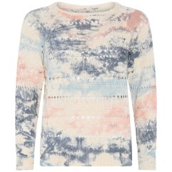 4136 Printed openwork Pullover