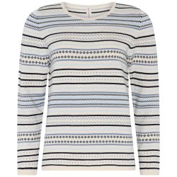 4146 Jaquard striped Pullover