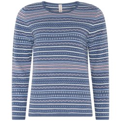 4146 Jaquard striped Pullover