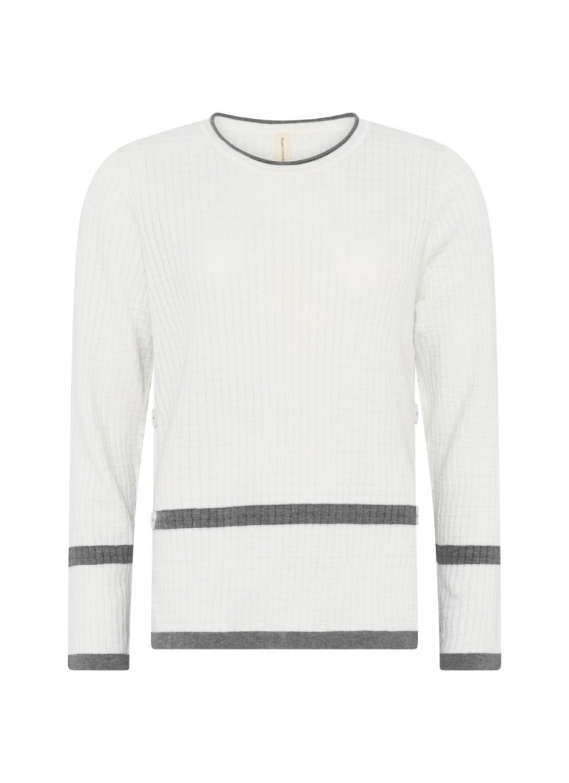 4161 Structured Pullover w. bu