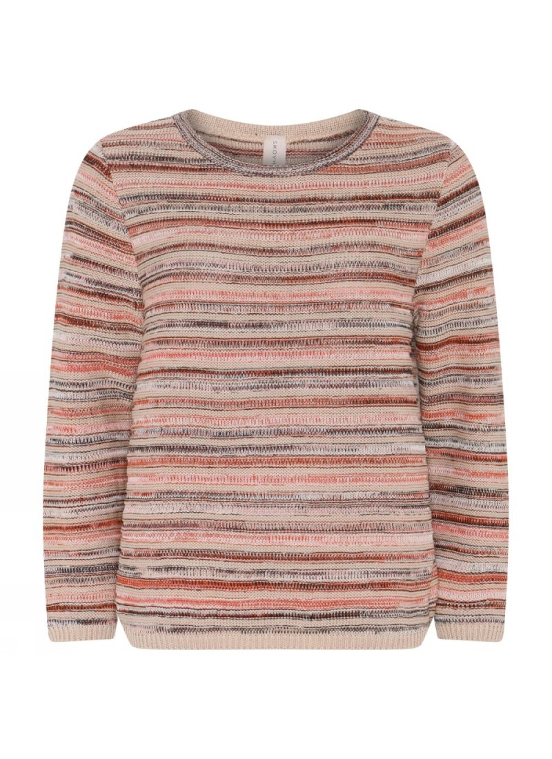 4201 Mix colour O-neck Pullove