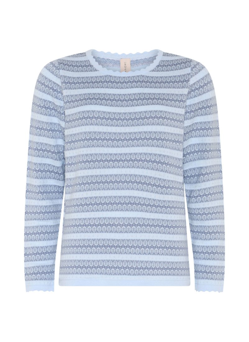 4260 Feminine jaquard Pullover