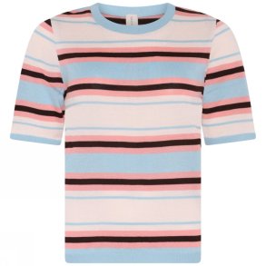 4276 Casual striped O-neck t-s