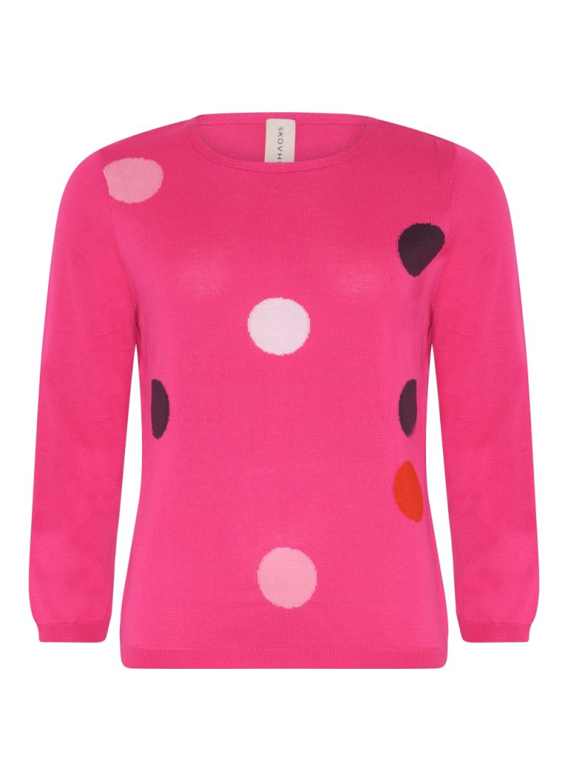 4278 "Big" dotted O-neck T-shi