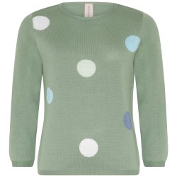 4278 "Big" dotted O-neck T-shi