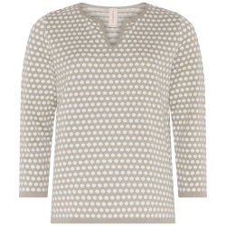 4282 Two colour dotted Pullove