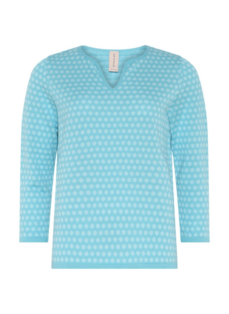 4282 Two colour dotted Pullove