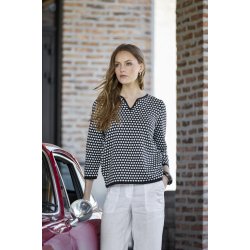 4282 Two colour dotted Pullove