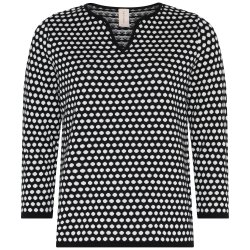 4282 Two colour dotted Pullove