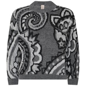 4316 Oversized jaquard pullove