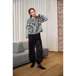4316 Oversized jaquard pullove