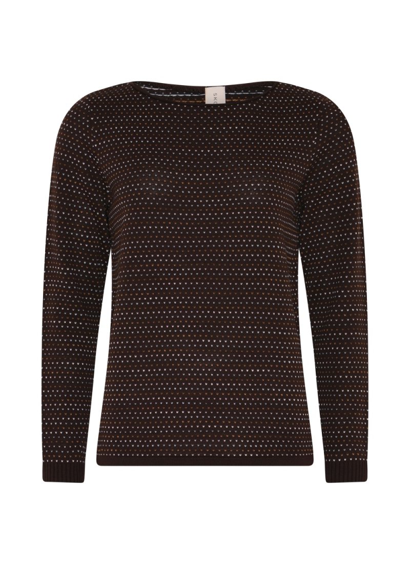 4432 Petite jaquard pullover