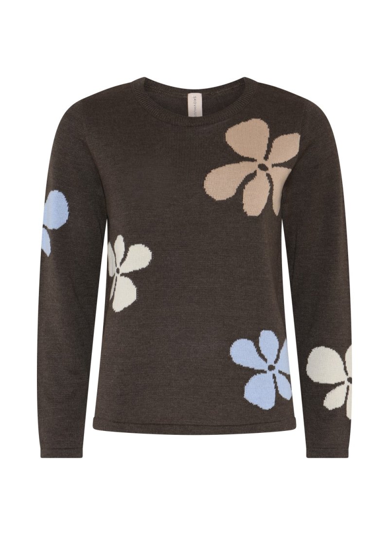 4440 Flower design pullover