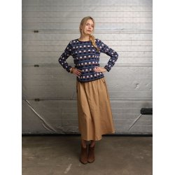 4463 Stripe dotted pullover