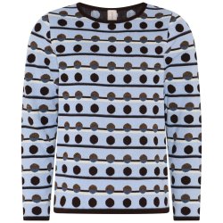 4463 Stripe dotted pullover