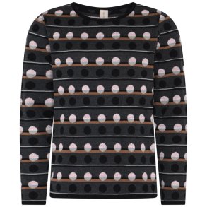 4463 Stripe dotted pullover
